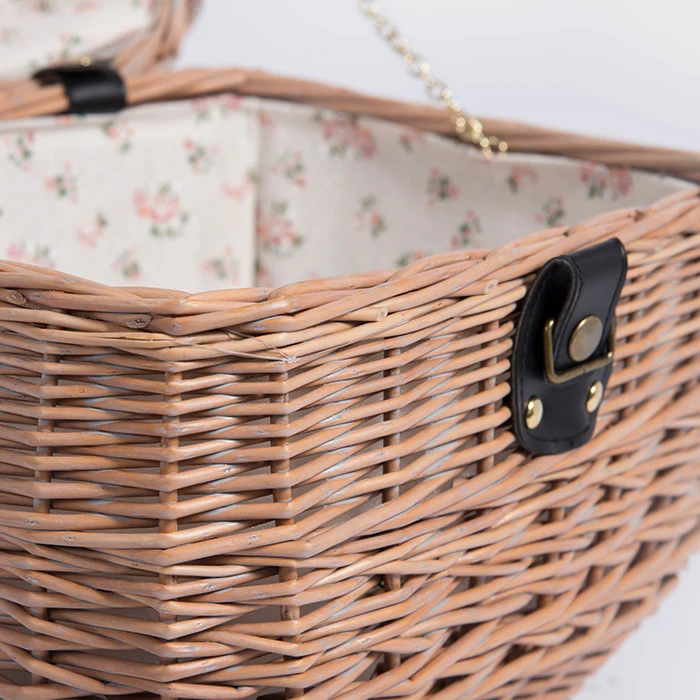 Wholesale Mini Empty Food Wicker Hamper Willow Picnic Baskets