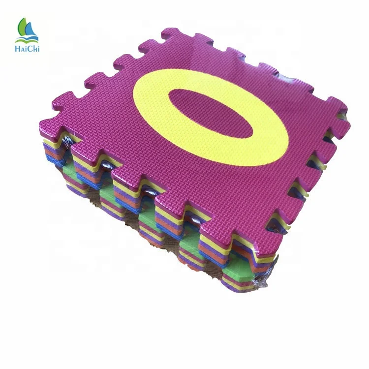 60cmX60cm Size Soft EVA Foam Baby Children Kids Play Mat Alphabet Number Puzzle Mat
