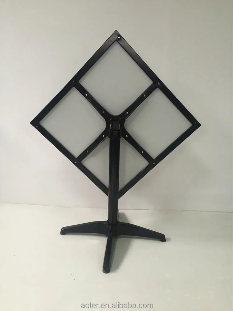 Wholesale Manufacturing Morden Compact Aluminum Wood Outdoor Garden Furniture Folding Table