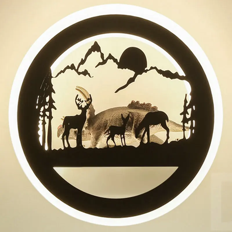 Street lamp human induction LED wall lamp outdoor waterproof courtyard outdoor indoor home lighting night light