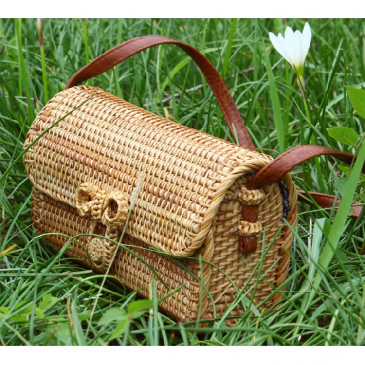 
Best Price Superior Quality Good Quality Hand Made Woven Shoulder Rattan Bag 