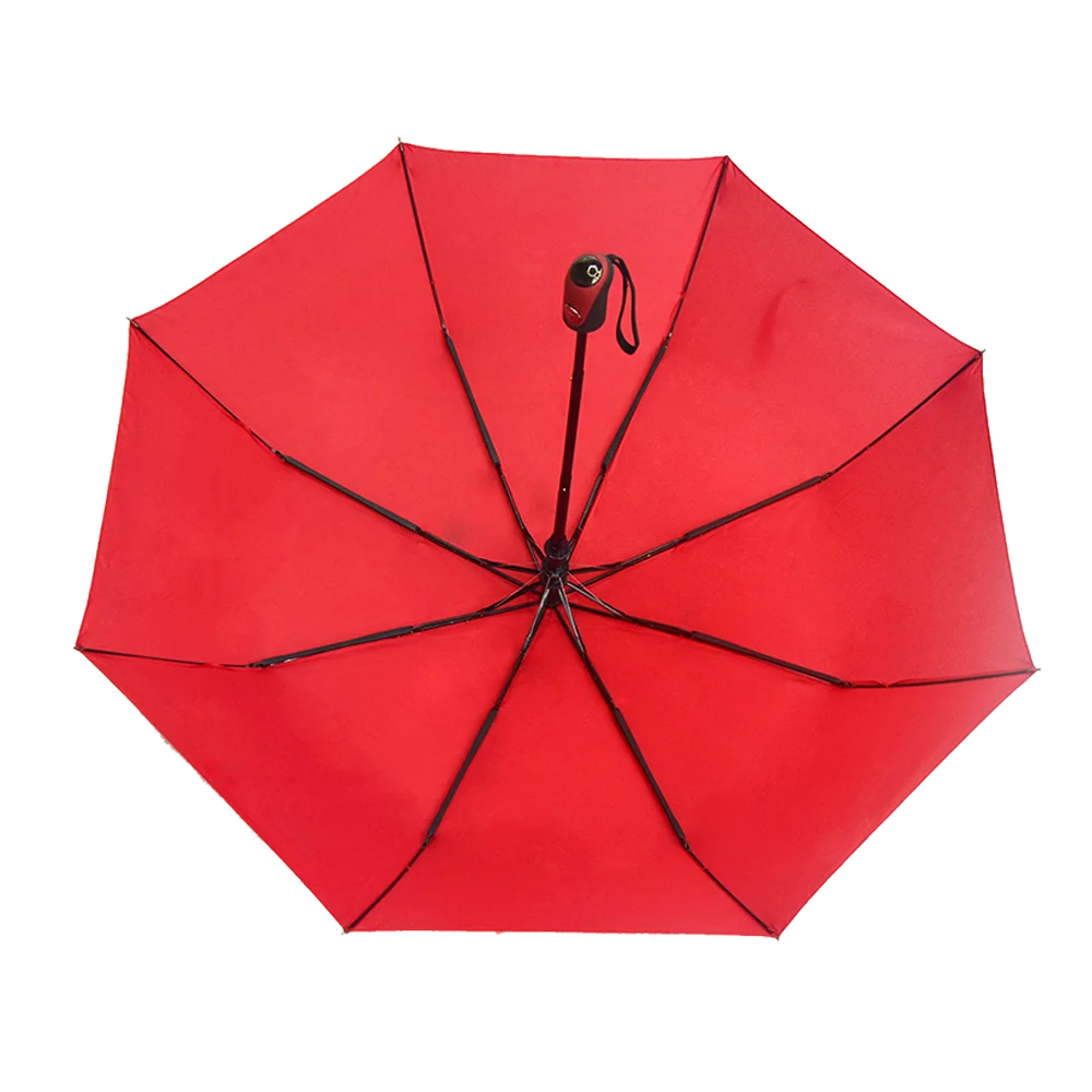 Popular Custom Top Quality parasol Sun and Rain manual umbrella 3 Folding Umbrellas With Logo Print