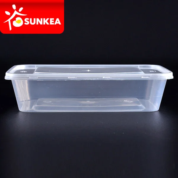 Disposable take away container plastic food box