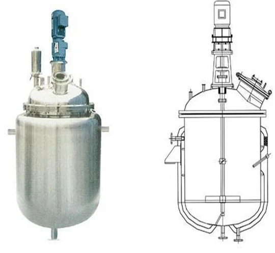 Tubular Reactor Reaction Kettle Catalytic Reactors Stainless Steel Reaction Vessel Manufacturing Plant 380V