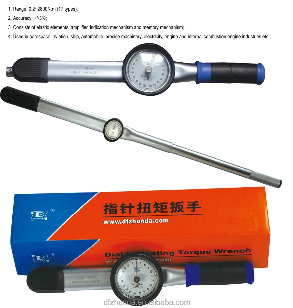 manual torque wrench dial torque wrench for repair and tighten spanner dial gauge torque wrench