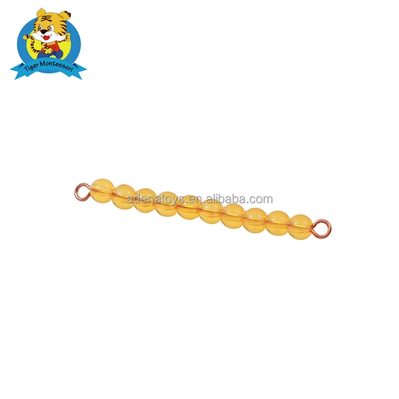 Wooden Educational toys Mathematics Montessori MaterialsTray for Colored Bead Stairs for wholesale