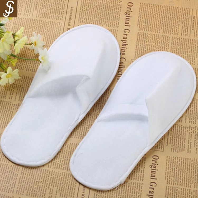 Белые нетканые Тапочки S & J, одноразовые Тапочки хорошего качества для гостей отеля, спа