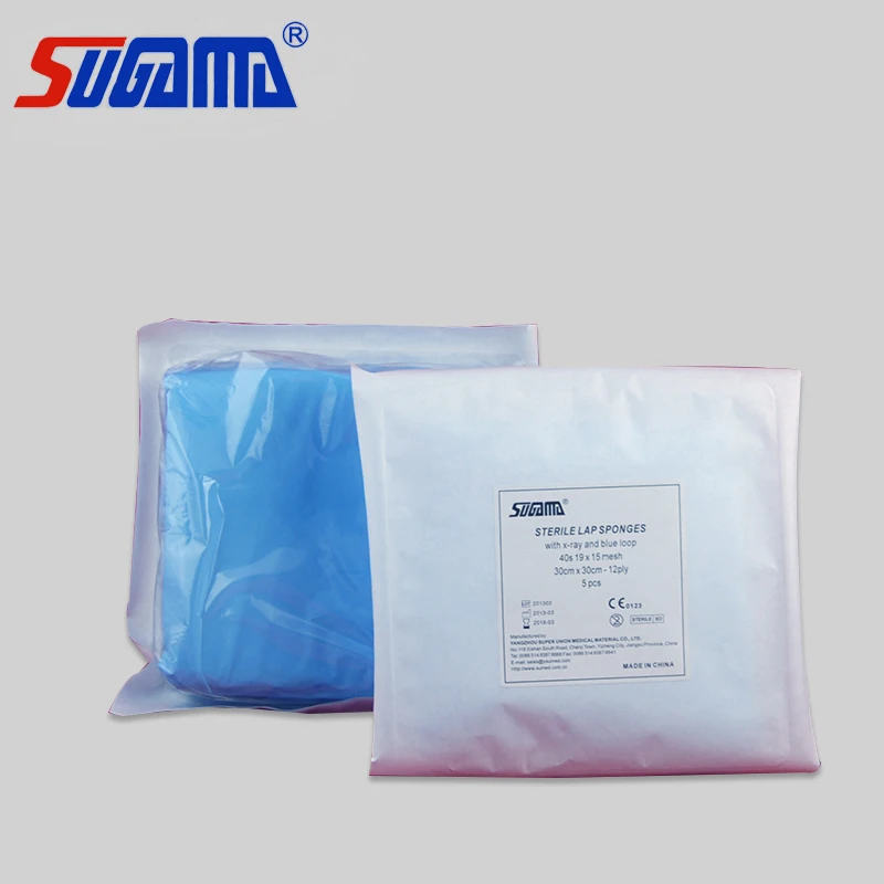SUGAMA brand china sterile lap sponges with high absorbency and softness manufacturer