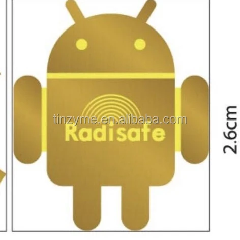 
2017hot wholes 24kgold anti radiation sticker for mobile phone ,energy sticker , ion stikcer 