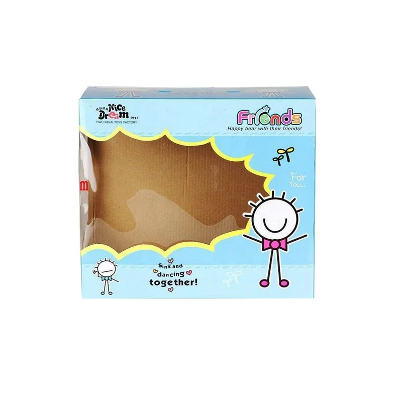 Plastic Window Foldable Child Toy Packaging Doll Packing Paper Box Transparent Factory Price Custom Clear PVC Hotsun Packaging