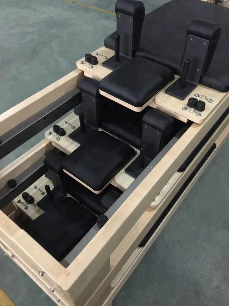 White Wood Korea Reformer Elina Pilates Bed Equipment Used in Pilates Studio Home Reformer Pilates Machine SRP01-3