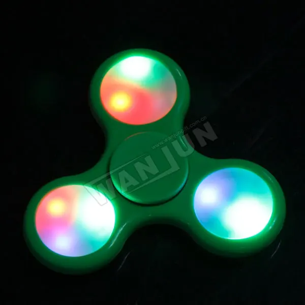 LED hand spinner glow in the dark/beautiful fidget spinner