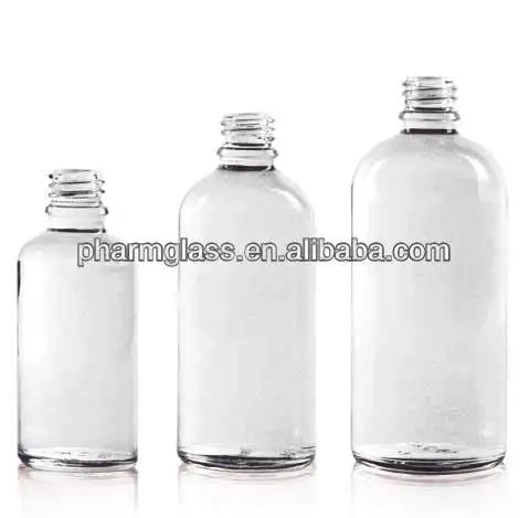 Dropper glass bottle in amber/blue/green/flint color