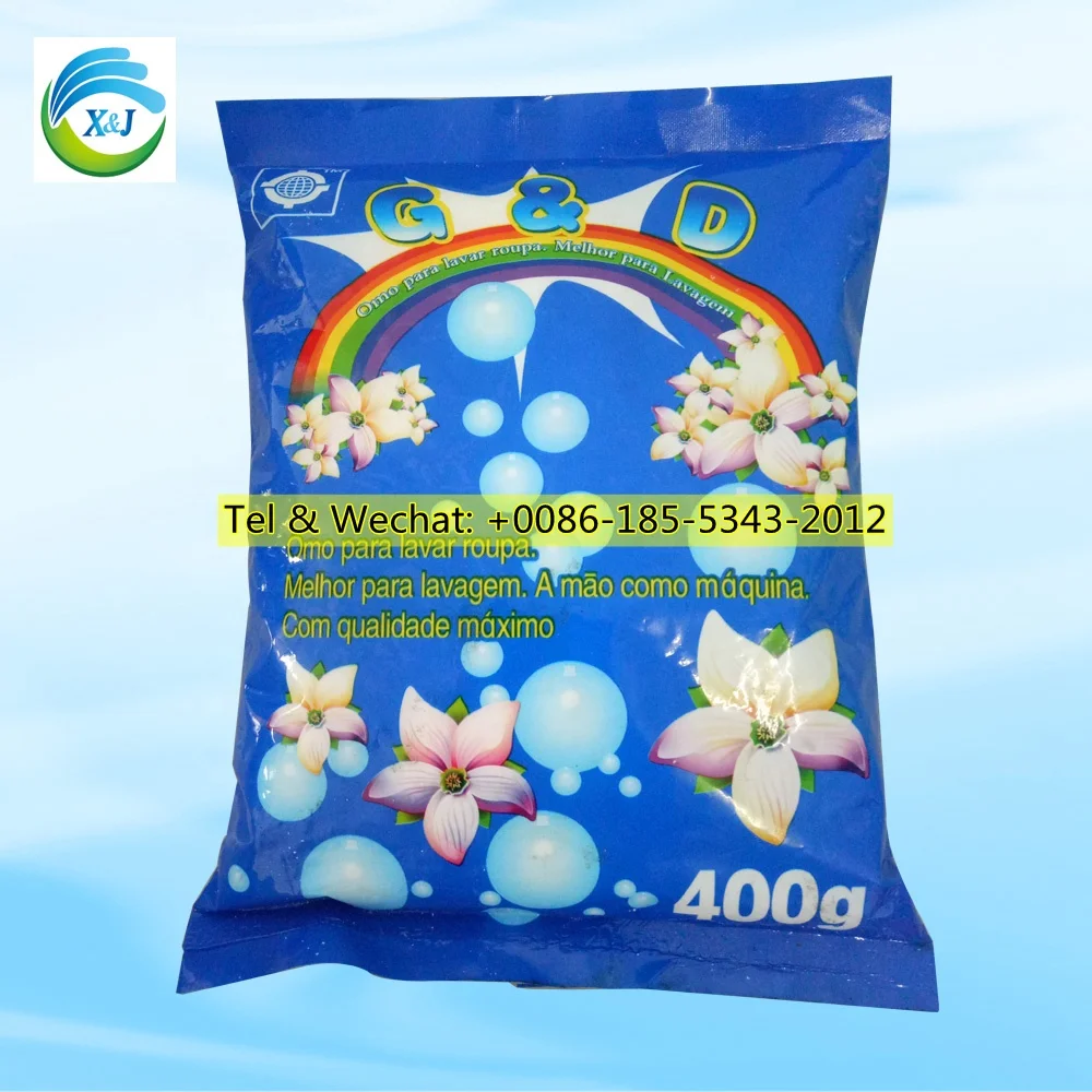 100g 200g 300g 400g 500g flowers fragrance laundry detergent powder/bulk detergent powder with high foam. lower price