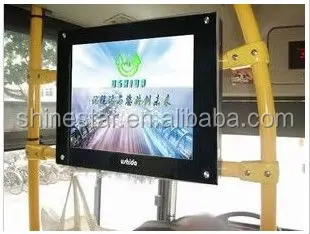 17 inch LCD advertising bus media player screen monitor TV with mounting bracket for vehicle coach metro train
