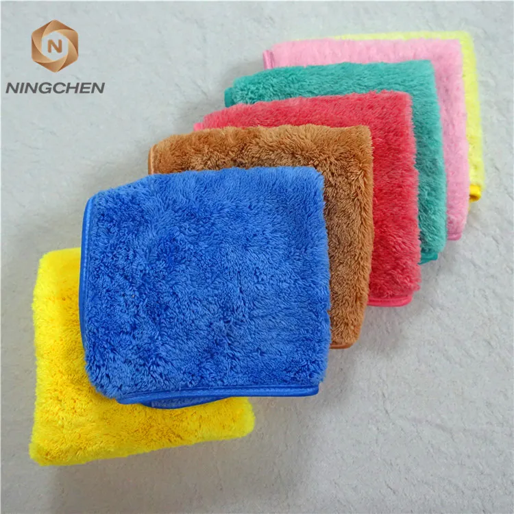 80% polyester 20% polyamide super soft thicken car washing ultra fine microfiber nano towel/cleaning cloth towel