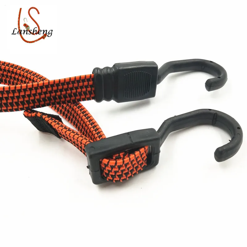 Плоские эластичные шнуры с крючком для мотоцикла