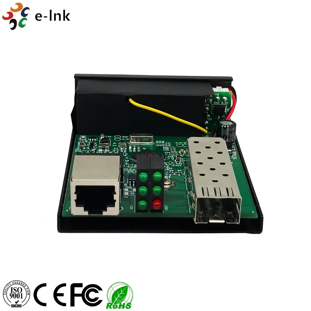 Самоадаптацией 100/1000 м SFP media converter с внутренний блок питания