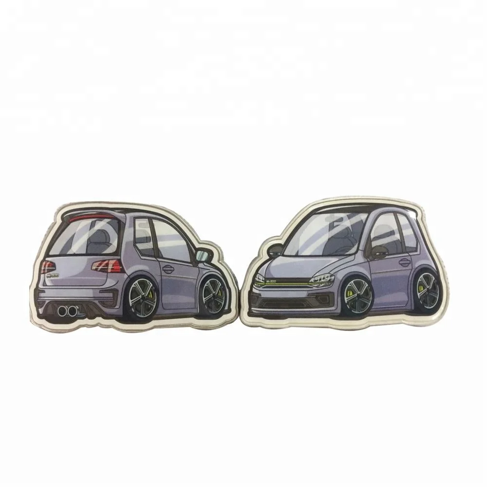 Metal fridge magnet wholesale custom cheap car shape souvenir stainless steel material metal fridge magnet