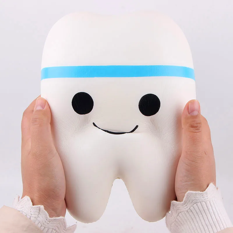  Новинка 2020 игрушки Jumbo сжимаемые зубья из пенополиуретана милые медленно восстанавливающие форму игрушки-компаньон для детей