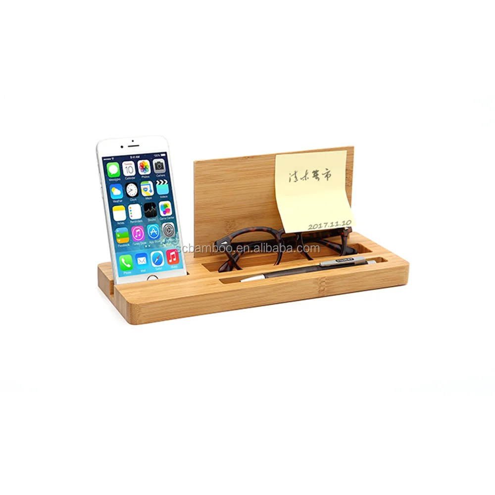 bamboo desk organizer, desktop accessories set wholesale