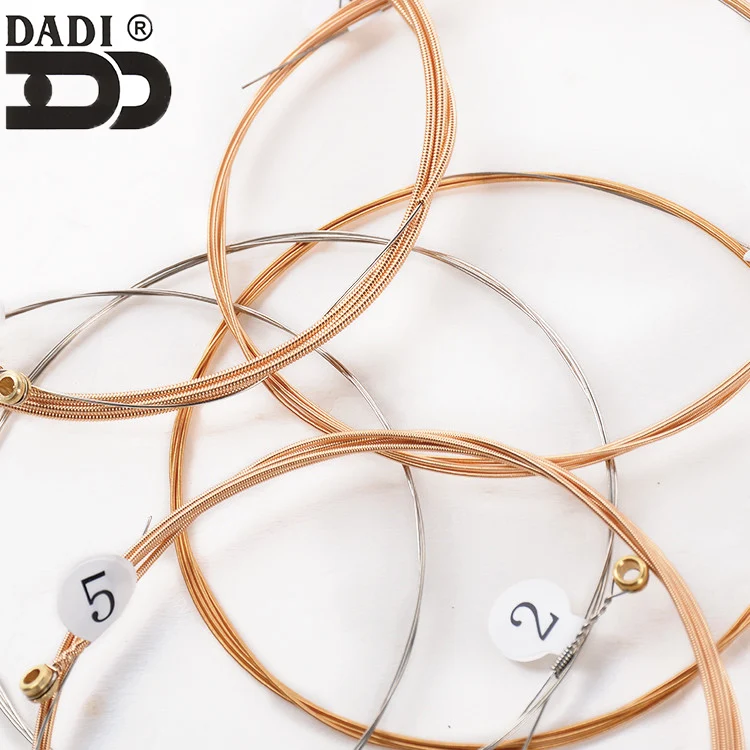
Dadi bluk sale Phosphor Bronze Copper Color handmade Strings Acoustic Guitar Strings 