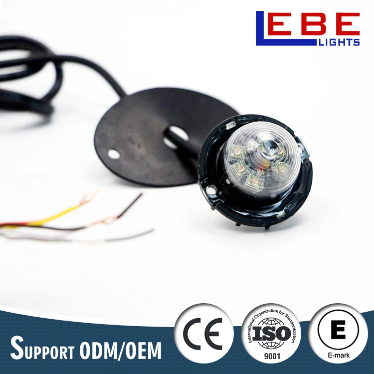 High Power 12V-24V Flash Grille Surface Mount light Strobe LED lighthead