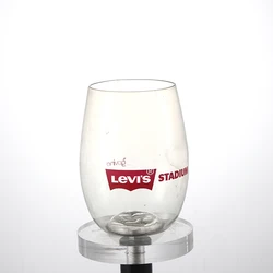 Factory Wholesale Blown Round Shape plastic Stemless champagne wine glass personalized acrylic stemless wine glasses