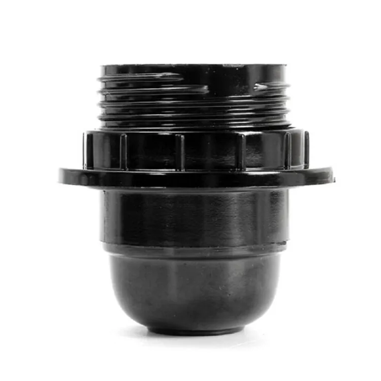 
Black Bakelite Self-locking Cap Lighting screw Base socket E27 Lamp Holder 