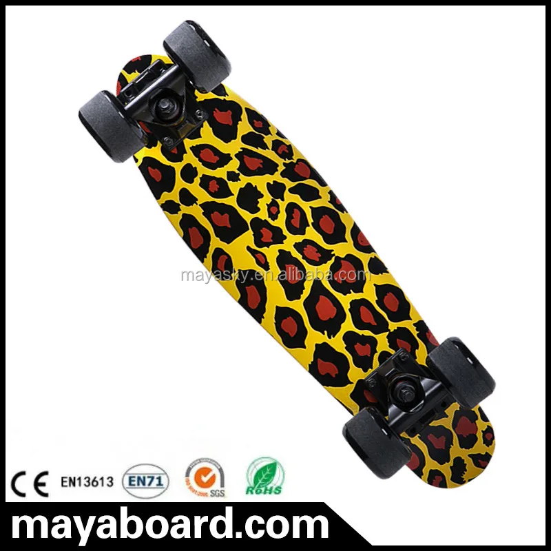 Леопардовым принтом короткие доски скейтборд Скейтборд Рыбы Доска toys r us скейтборды