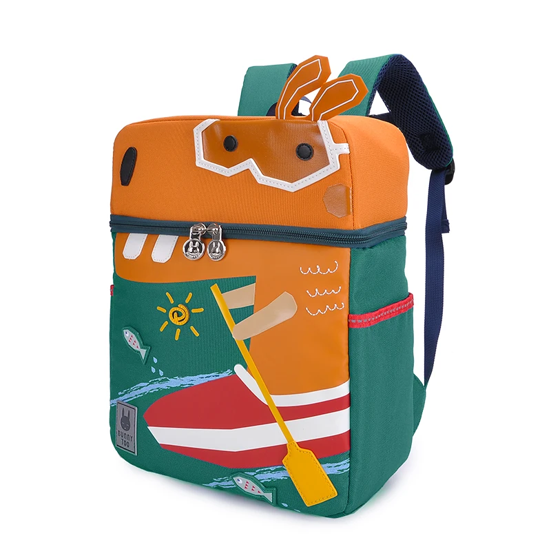 Custom Kids Toddler Children Cute Zoo 3D Cartoon Sidesick Bag for Pre School Backpack Pre Kindergarten Toddler 2-7 Years