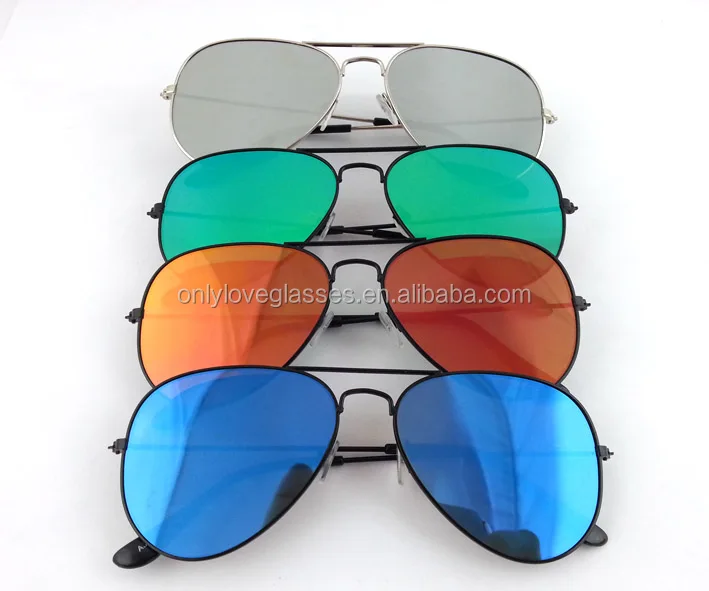 cheaper promotion mirror lens pilot sunglasses