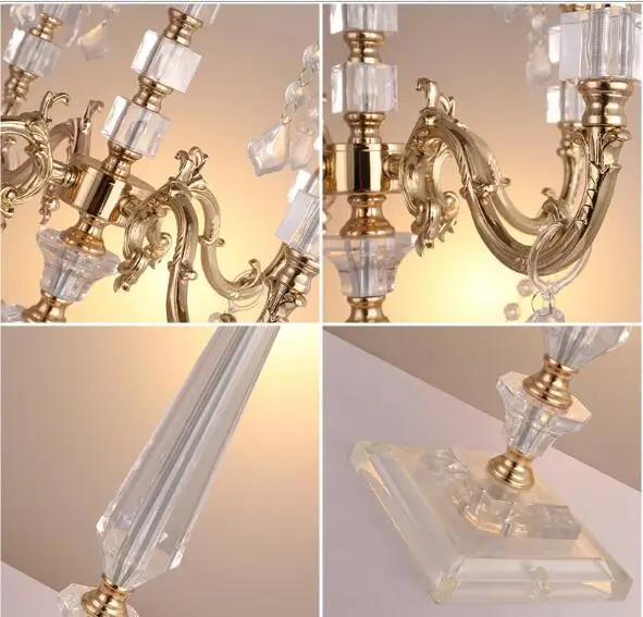 CRYSTAL CANDELABRA CENTERPIECE FOR WEDDING, WEDDING CRYSTAL CANDELABRA