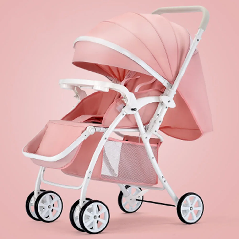 Cheap Baby Stroller Stainless Steel Frame Oxford Canopy Good Baby Pram
