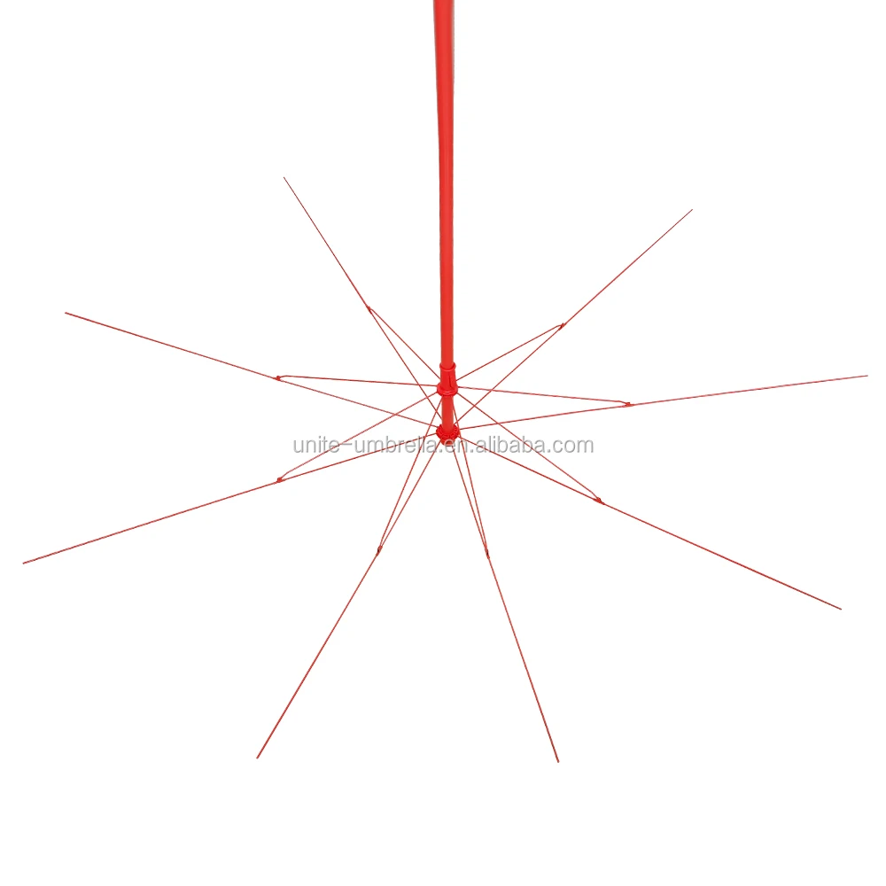 40inch red umbrella frame of umbrella parts beach umbrella frame