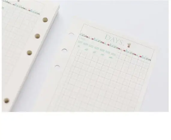 Leather Spiral Cover Of Notebook A5/A6/A7 Cute Planner Accessory Loose Leaf Binder Shell Office School Reused Cover