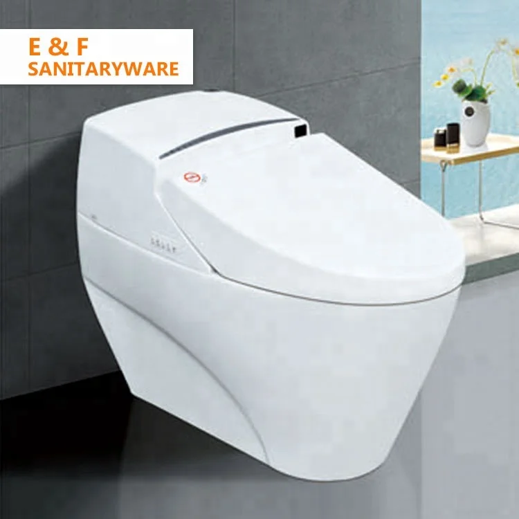  E & F ванная комната керамический скрытый резервуар для воды шкафчик умный туалет автоматическая цена Интеллектуальный с дистанционным