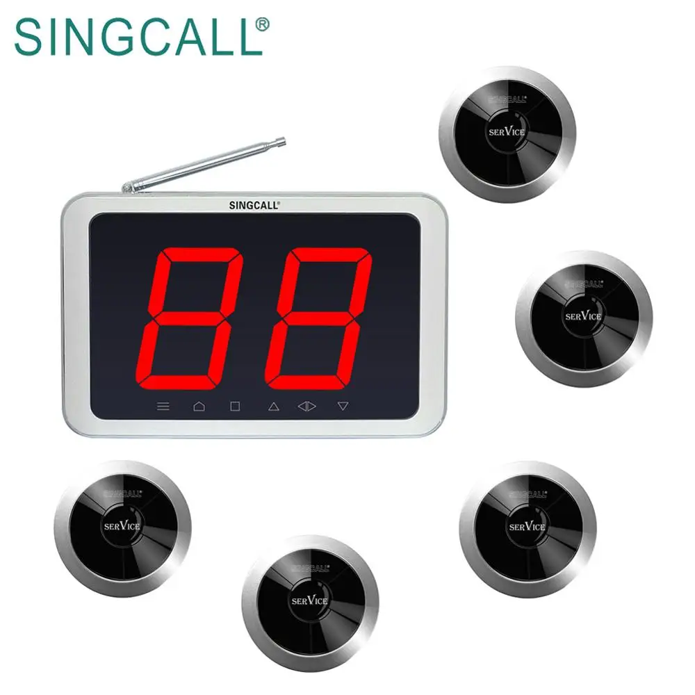 SINGCALL Call Waiter Service Bell Calling System Wireless