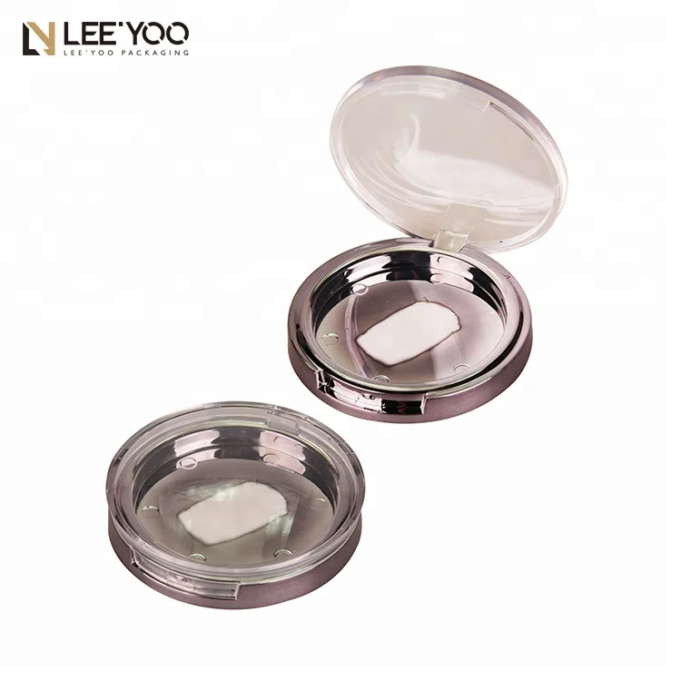 
PA-1036 круглый металлизированный розовый пустой косметический компактный чехол 