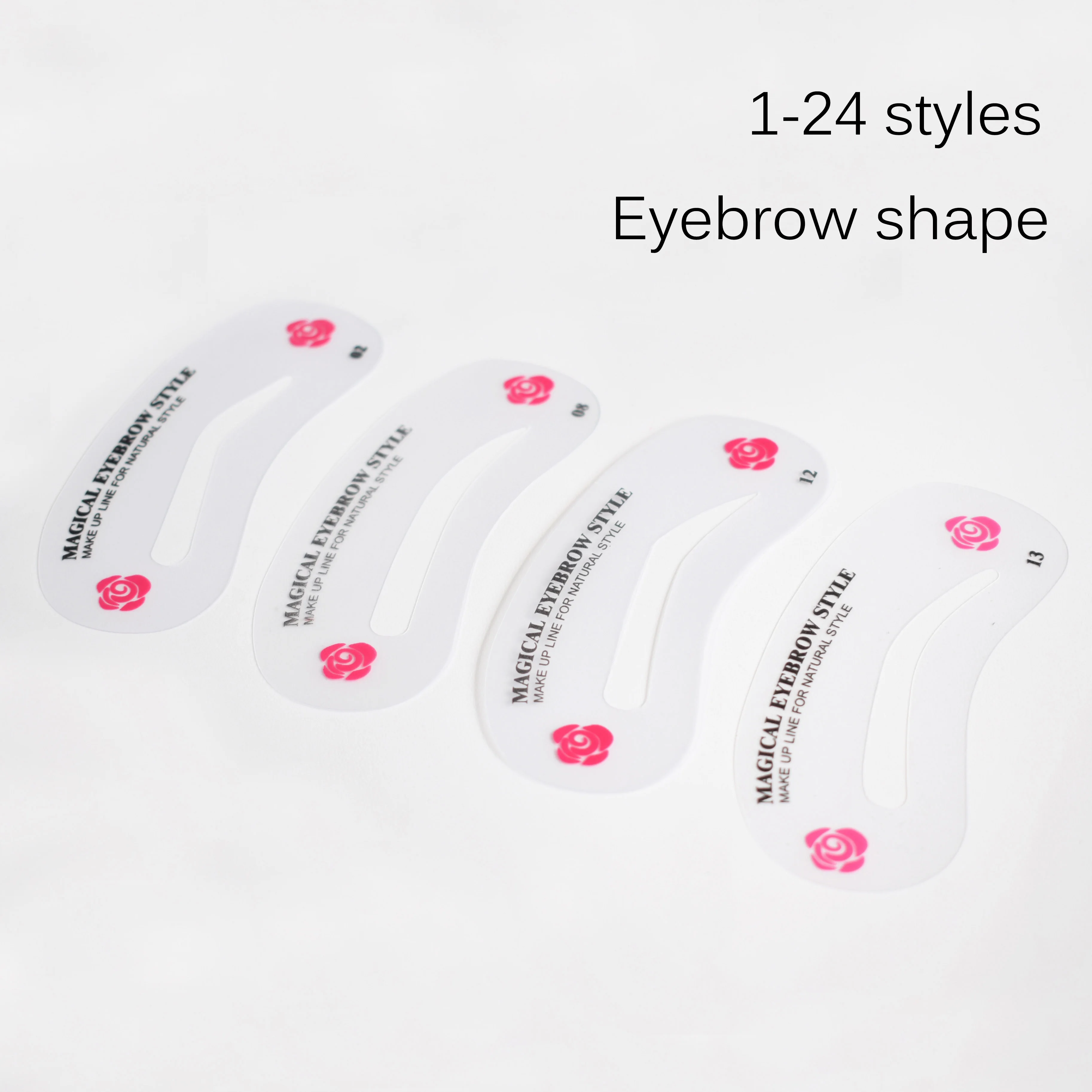 Transparent Permanent Makeup Tools Eyebrow Stencils Shaping 24styles Eyebrow Tattoo Stencil
