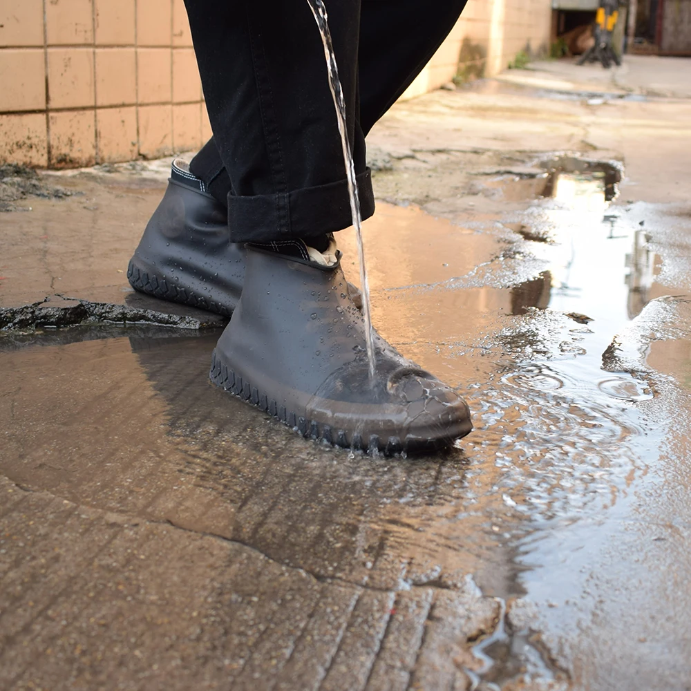 New Silicone Waterproof Outdoor Rainproof Hiking Skid-proof Shoe Covers