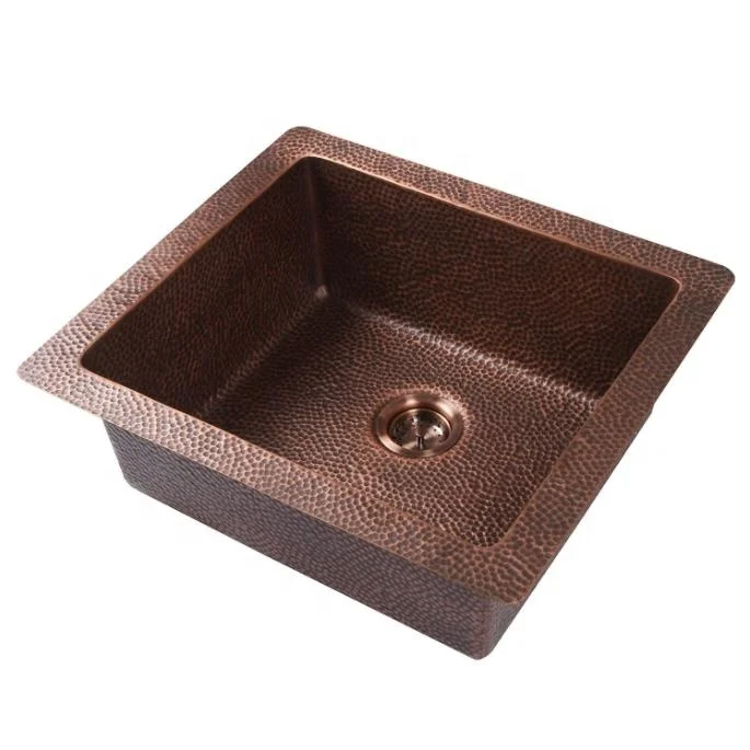 
Hammered and Brushed Finishes Copper Sink 