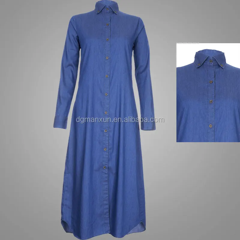 2016 Dubai T Shirt Design Blue Abaya Islamic Ladies Maxi Dress Pictures Ladies Dresses For Women