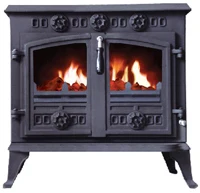 wood burning stoves with boiler Cast iron stoves