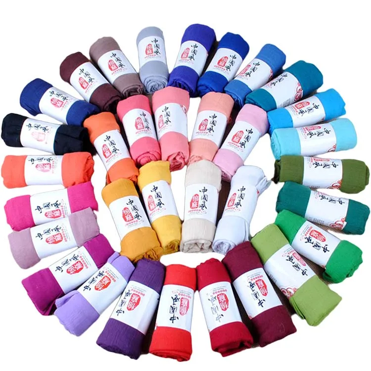 Viscose pashmina scarf wholesale fashion cotton women Large size solid color  women voile scarves super September