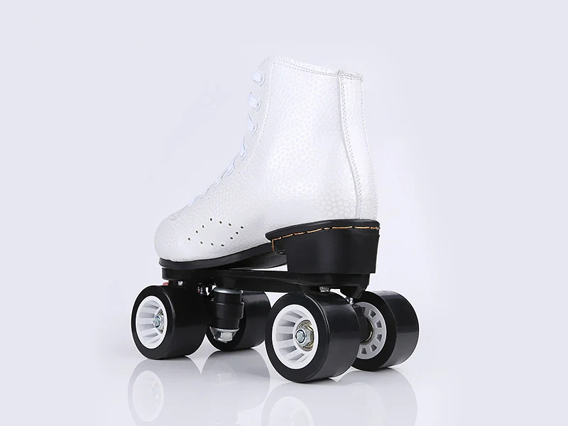 Hot sale Wholesale Roller rink rental pu 4 big wheels quad roller skates shoes for male and female