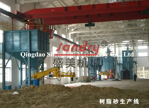 
continious furan resin sand treatment machine/sand mixer 