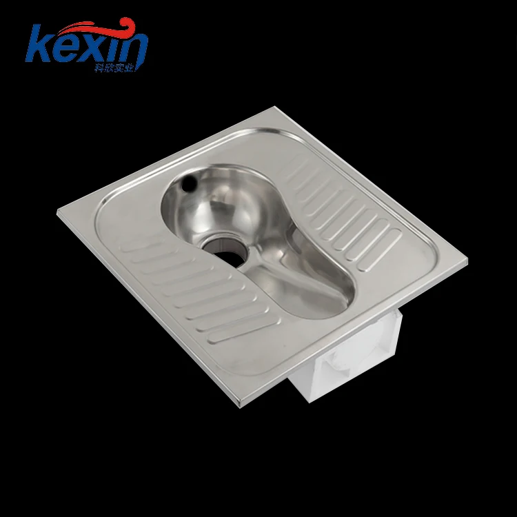 
Anti-slip Foot Rest Standard Toilet Size Squatting Pan Price With P-Trap 