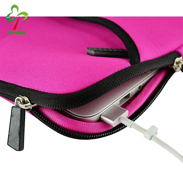
14 Inch wholesale pretty neoprene laptop case for ladies, waterproof and shockproof laptop case with front pocket 