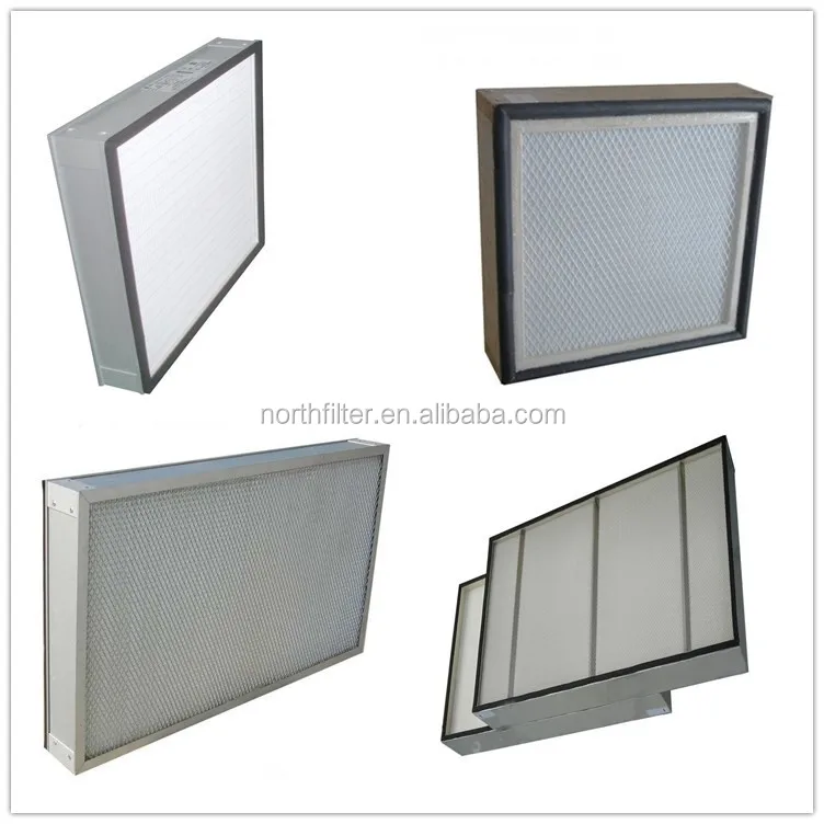 Industrial Air Filter H13 H14 Mini-Pleated HEPA Filter For Laminar Air Flow Hood